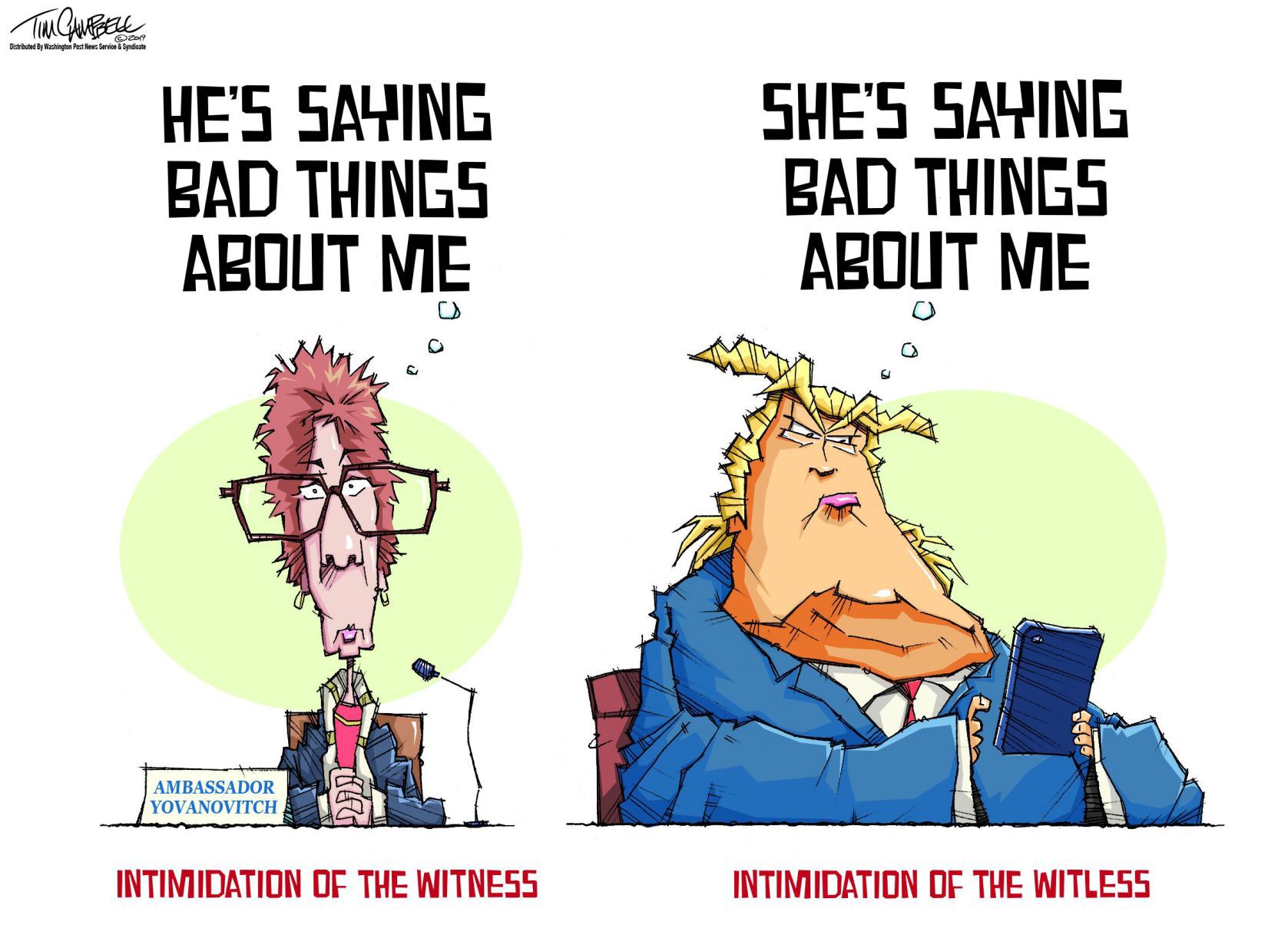 Tim Campbell cartoon